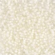 Miyuki Seed Bead Semi Matte White Lined Crystal 11/0 - Minimum 8g