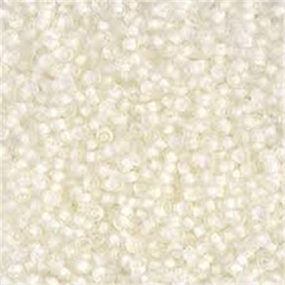 Miyuki Seed Bead Semi Matte White Lined Crystal 11/0 - Minimum 8g