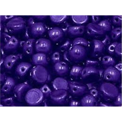 Czechmate Cabochon 7mm Saturated Metallic Ultra Violet 2 Hole each