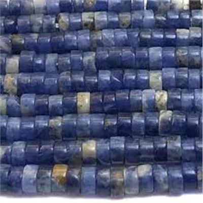 Sodalite Heishi Beads 4x2.5mm Hole 0.7mm Approx 154 beads per strand 