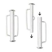 Slide Bar Clasp Silver 31.5mm ea