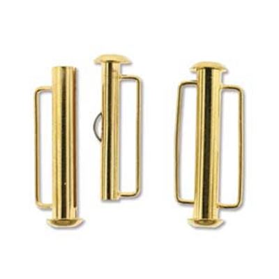 Slide Bar Clasp Gold Plate 31.5mm ea