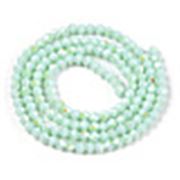 Glass Strand Bicone 3mm Opaque Light Cyan AB (approx 135 beads)