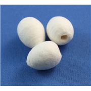 Pressed Cotton Egg   18mm ea