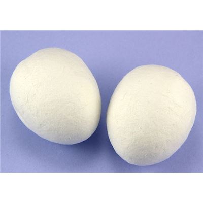 Pressed Cotton Egg   30mm ea