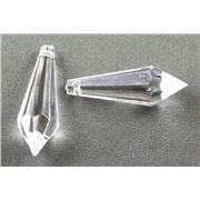 Acrylic Drops Clear Transparent 30x10mm ea