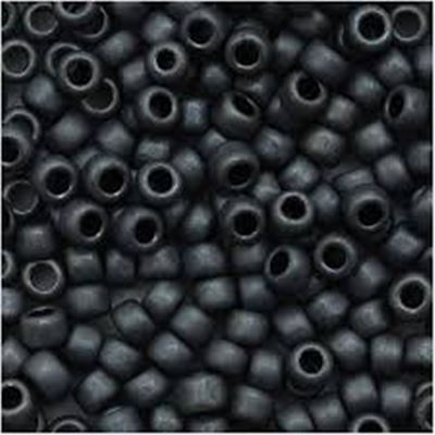 Toho Seed Bead Black Matte 8/0 - Minimum 12g