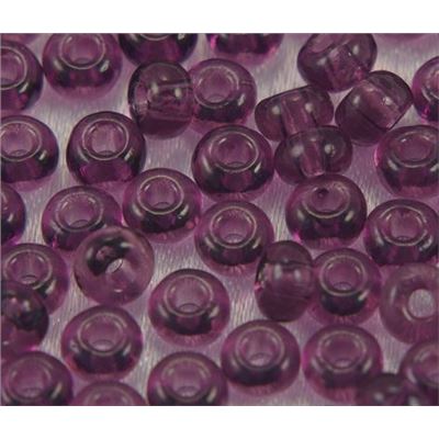 Czech Seed Bead Amethyst Transparent 5/0 - Minimum 12g