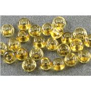 Czech Seed Bead Topaz Transparent 5/0 - Minimum 12g