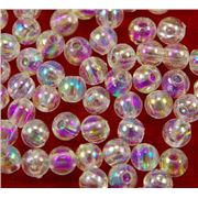 Plastic Pearl Clear AB 4mm - Minimum 8g