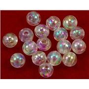 Plastic Pearl Clear AB 6mm - Minimum 8g