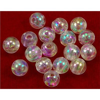 Plastic Pearl Clear AB 6mm - Minimum 8g