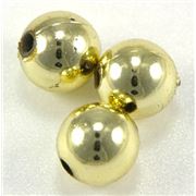 Plastic Pearl Gold Metallic 8mm - Minimum 8g