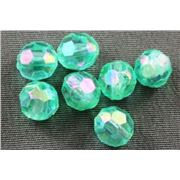 Plastic Hex Aqua AB 8mm - Minimum 8g