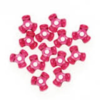 Tri Bead Red Transparent 12mm - Minimum 8g