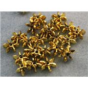 Star Bead Gold Metallic 12mm - Minimum 8g
