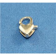 Heart Clasp Sterling Silver  ea