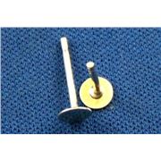 Earring Post Sterling Silver 4mm per pair