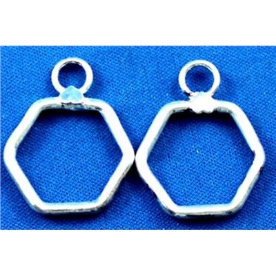 Toggle Half Pentagram Sterling Silver 22mm ea