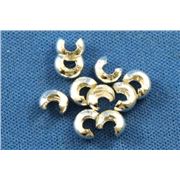 Crimp Cover Sterling Silver 4mm ea