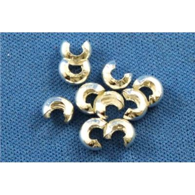 Crimp Cover Sterling Silver 4mm ea