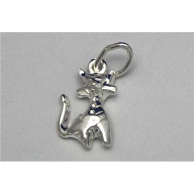Charm Cat Sterling Silver  ea
