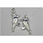 Charm Kookaburra Sterling Silver  ea