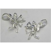 Charm Cupid Sterling Silver  ea