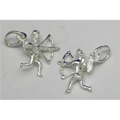Charm Cupid Sterling Silver  ea