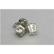 Charm Dice Sterling Silver  ea