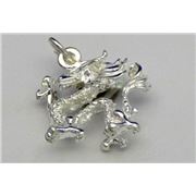 Charm Dragon Sterling Silver  ea
