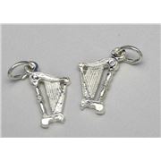 Charm Harp Sterling Silver  ea