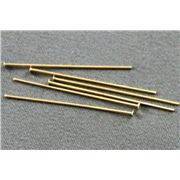 Head Pin Extra Fine Rolled Gold 14K 25mm ea