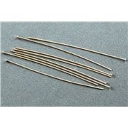 Head Pin Extra Fine Rolled Gold 14K 50mm ea
