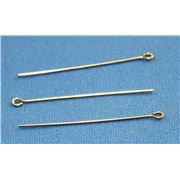 Eye Pin Rolled Gold 14K 50mm ea