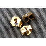 Butterfly Rolled Gold 14K per pair per pr