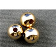 Round Bead Rolled Gold 14K 8mm ea