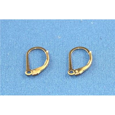 Earring Hook Continental Rolled Gold 14K per pr ea
