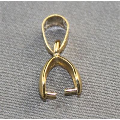 Pinch Clip Bail Small Gold  ea
