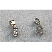 Pinch Clip Bail (Limited Stock) Antique Silver ea