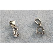 Pinch Clip Bail (Limited Stock) Antique Silver ea