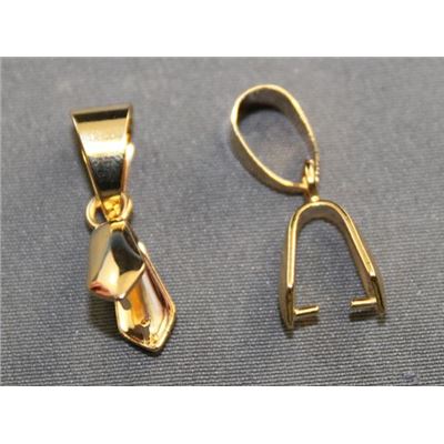 Pinch Clip Bail Medium Gold 21x9mm ea