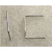 Plain Clips for Octagons Nickel  ea