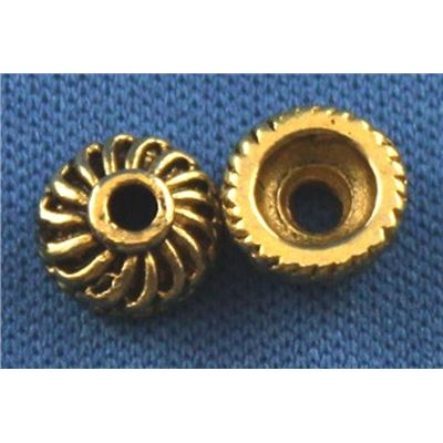 Bead Cap Decorative Antique Gold 8mm ea