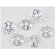 Bead Cap Filigree Silver 11mm ea