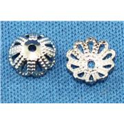 Bead Cap Filigree Nickel 7mm ea