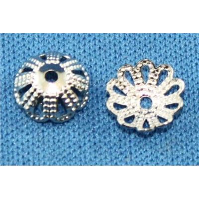 Bead Cap Filigree Nickel 7mm ea