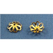 Bead Cap Filigree Gold 11mm ea