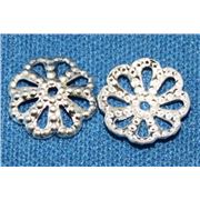 Bead Cap Filigree Silver 10mm ea