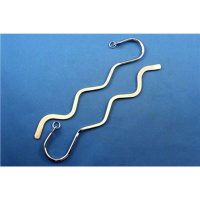 Bookmark Squiggle Nickel 138mm ea